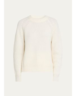 Lisa Yang Miki Raglan-Sleeve Cashmere Crewneck Sweater