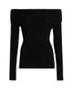 Lisa Yang Women's Claudina Cotton-Cashmere Off-the-Shoulder Top - 8