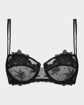 Lise Charmel Diva Glamour Lace-Trim Tulle Demi Bra
