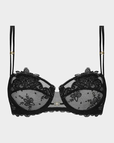 Lise Charmel Diva Glamour Lace-Trim Tulle Demi Bra