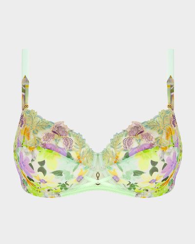 Lise Charmel L & apos;Amour Au Soleil Floral-Embroidered Demi Bra