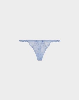 Lise Charmel Nymphe Bleue Embroidered Tulle Thong