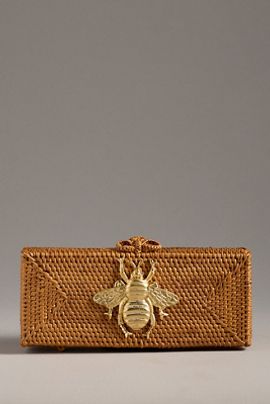 Lisi Lerch Colette Handwoven Straw Clutch