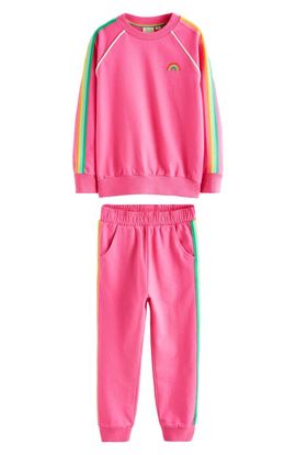 Little Bird Little Bird Kids' Side Stripe Cotton Sweatshirt & Joggers Set