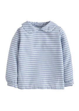 Little English Little English Kids' Gingham Peter Pan Shirt