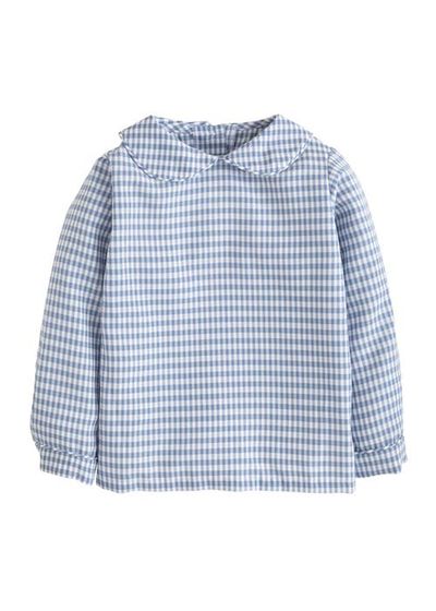 Little English Little English Kids' Gingham Peter Pan Shirt