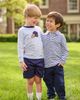 Little English Little English Kids' Long Sleeve Applique T-Shirt - 5