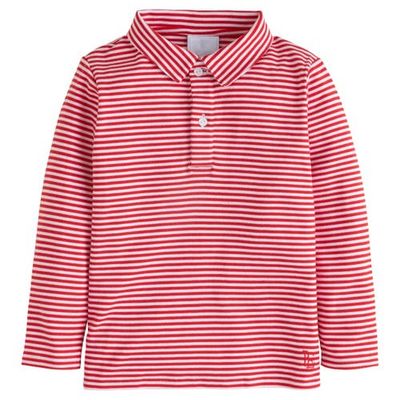 Little English Little English Kids' Striped Long Sleeve Polo