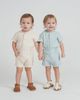 Little Fragile Little Fragile Boy Textured Waffle Button Front Top & Shorts Two Piece Set - 2
