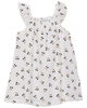 Little Fragile Little Fragile Crinkle Woven Cherry Ruffle Strap Jumper Dress - 1