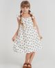 Little Fragile Little Fragile Crinkle Woven Cherry Ruffle Strap Jumper Dress - 2