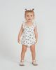 Little Fragile Little Fragile Crinkle Woven Cherry Ruffle Strap Romper - 2