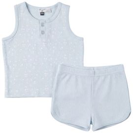 Little Fragile Little Fragile Sleeveless Modal Top and Elastic Waist Shorts 2 Piece Set