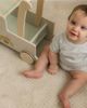 Little Fragile Little Fragile Stripe Rib Short Sleeve Top and Back Pocket Shorts Set - 2