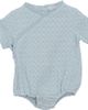 Little Fragile Little Fragile Textured Waffle Wrap Front Snap Closure Romper - 1