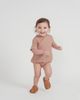 Little Fragile Little Fragile Textured Waffle Wrap Front Snap Closure Romper - 2