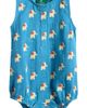 Little Green Radicals Little Green Radicals Blue Elephant Organic Cotton Bubble Romper  - 1