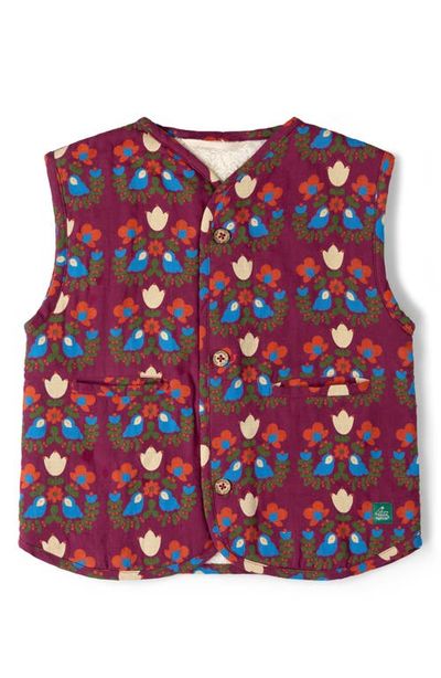 Little Green Radicals Little Green Radicals Folk Birds Reversible Vest
