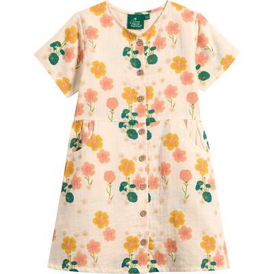Little Green Radicals Little Green Radicals Kids' Flora Short Sleeve Dress