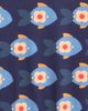 Little Green Radicals Little Green Radicals Kids' Little Fish UPF 50+ One-Piece Rashguard Swimsuit - 3