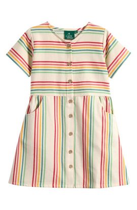 Little Green Radicals Little Green Radicals Kids' Stripe Button Front Dress