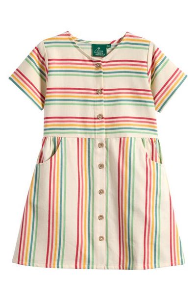 Little Green Radicals Little Green Radicals Kids' Stripe Button Front Dress