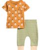 Little Green Radicals Little Green Radicals Kids' Summer Pears Organic Cotton Top & Pants Set - 1