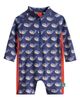 Little Green Radicals Little Green Radicals Kids' Whales UPF 50+ Long Sleeve One-Piece Rashguard Swimsuit - 1