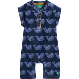Little Green Radicals Little Green Radicals Whales Terry Romper