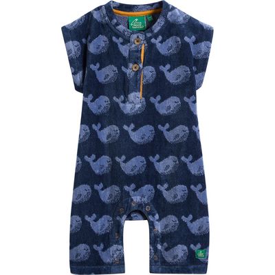 Little Green Radicals Little Green Radicals Whales Terry Romper