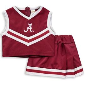 LITTLE KING LITTLE KING Girls Toddler Crimson Alabama Crimson Tide Two-Piece Cheer Set 