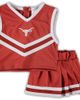 LITTLE KING LITTLE KING Girls Toddler Texas Orange Texas Longhorns Two-Piece Cheer Set - 1