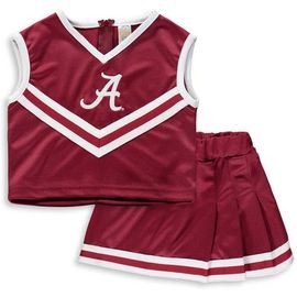 LITTLE KING LITTLE KING Girls Youth Crimson Alabama Crimson Tide Two-Piece Cheer Set 