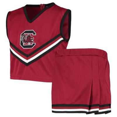 LITTLE KING LITTLE KING Girls Youth Garnet South Carolina Gamecocks Two-Piece Cheer Set 