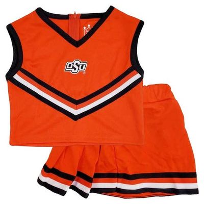 LITTLE KING LITTLE KING Girls Youth Orange Oklahoma State Cowboys 2-Piece Cheer Set 