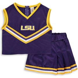 LITTLE KING LITTLE KING Girls Youth Purple LSU Tigers Two-Piece Cheer Set 