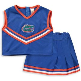 LITTLE KING LITTLE KING Girls Youth Royal Florida Gators Two-Piece Cheer Set 