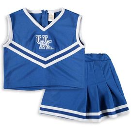 LITTLE KING LITTLE KING Girls Youth Royal Kentucky Wildcats Two-Piece Cheer Set 