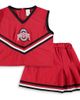 LITTLE KING LITTLE KING Girls Youth Scarlet Ohio State Buckeyes Two-Piece Cheer Set  - 1