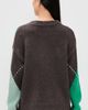 Little Lies Little Lies Argyle Sweater Mint/Chocolate Brown - 3