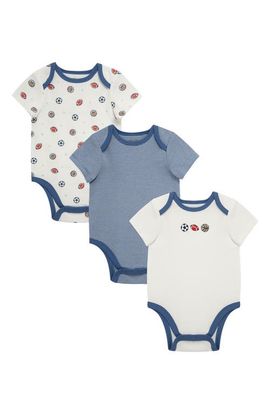Little Me Little Me 3-Pack Sports Assorted Cotton Bodysuits