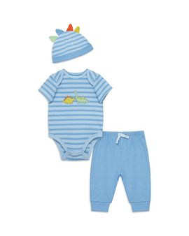 Little Me Little Me Boys' Dino Bodysuit, Pants & Beanie Set