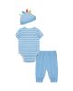 Little Me Little Me Boys' Dino Bodysuit, Pants & Beanie Set - 2