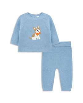 Little Me Little Me Boys' Puppy Sweater & Pants Set