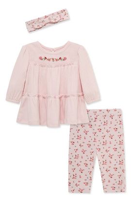 Little Me Little Me Ditsy Tunic, Leggings & Headband Set