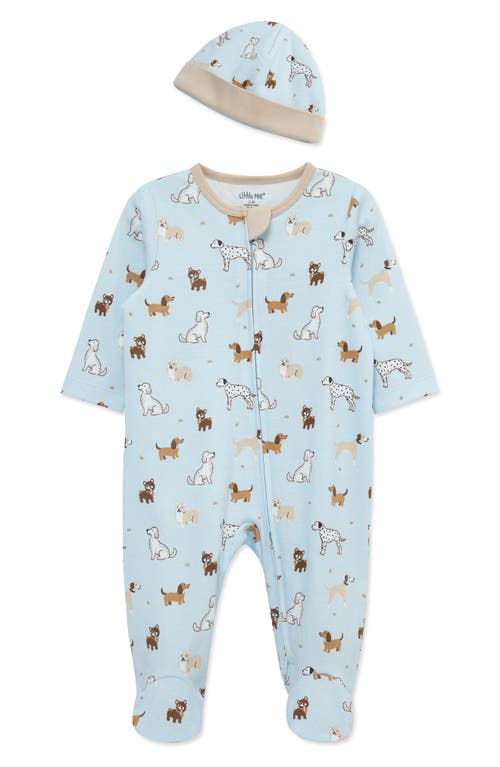Little Me Little Me Dog Show Cotton Footie & Hat Set (Nordstrom Exclusive)