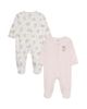Little Me Little Me Girls' Bears 2 Pack Footies - 1