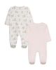 Little Me Little Me Girls' Bears 2 Pack Footies - 2