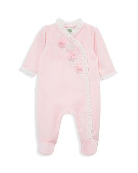 Little Me Little Me Girls' Flowers Footie