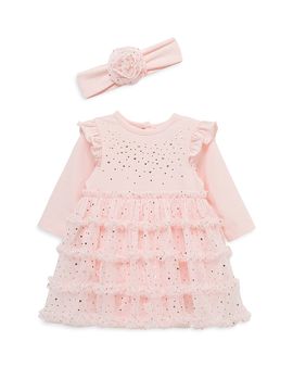 Little Me Little Me Girls' Spray Shine Tutu Dress & Headband Set